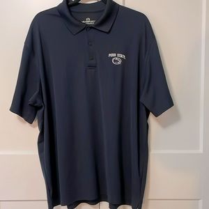 Penn State men’s short sleeve golf shirt. Navy blue. XL